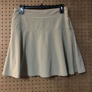 Athleta Skort Tan Beige Golf Tennis Pickleball Streetwear Size 6